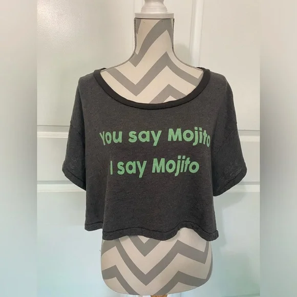 Wildfox Large Cropped Mojito Sweatshirt - Picture 2 of 9